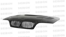 Load image into Gallery viewer, Seibon HD0205BMWE462D-GTR FITS 02-05 BMW E46 2dr GTR-Style Carbon Fiber Hood