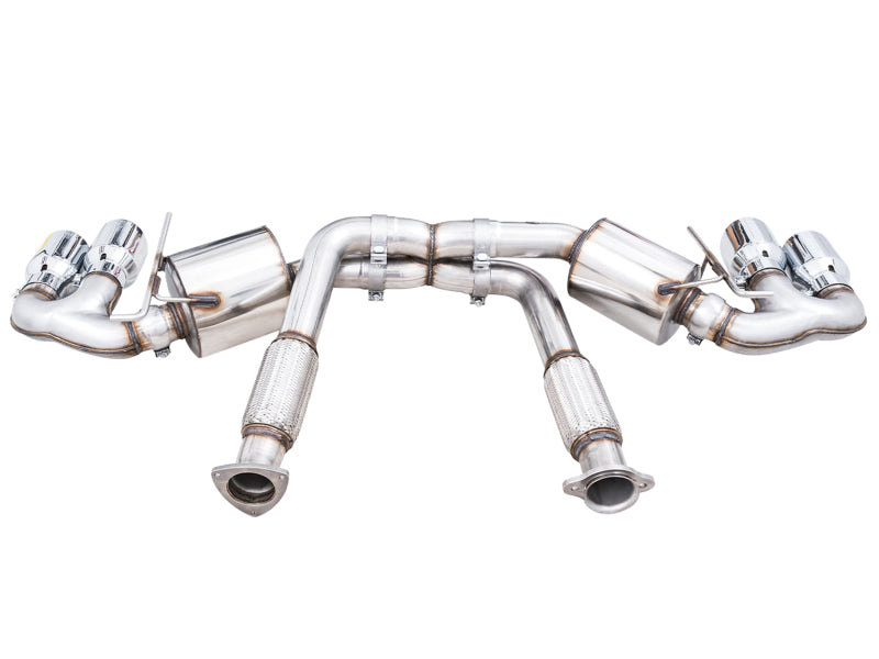 AWE Tuning 3015-42151 FITS 2020 Chevrolet Corvette (C8) Touring Edition Exhaust - Quad Chrome Silver Tips