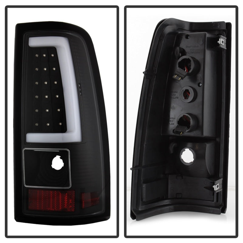 SPYDER 9038761 -xTune Chevy Silverado 1500/2500/3500 99-02 / Version 3 Tail Lights Black ALT-ON-CS99V3-LBLED-BK