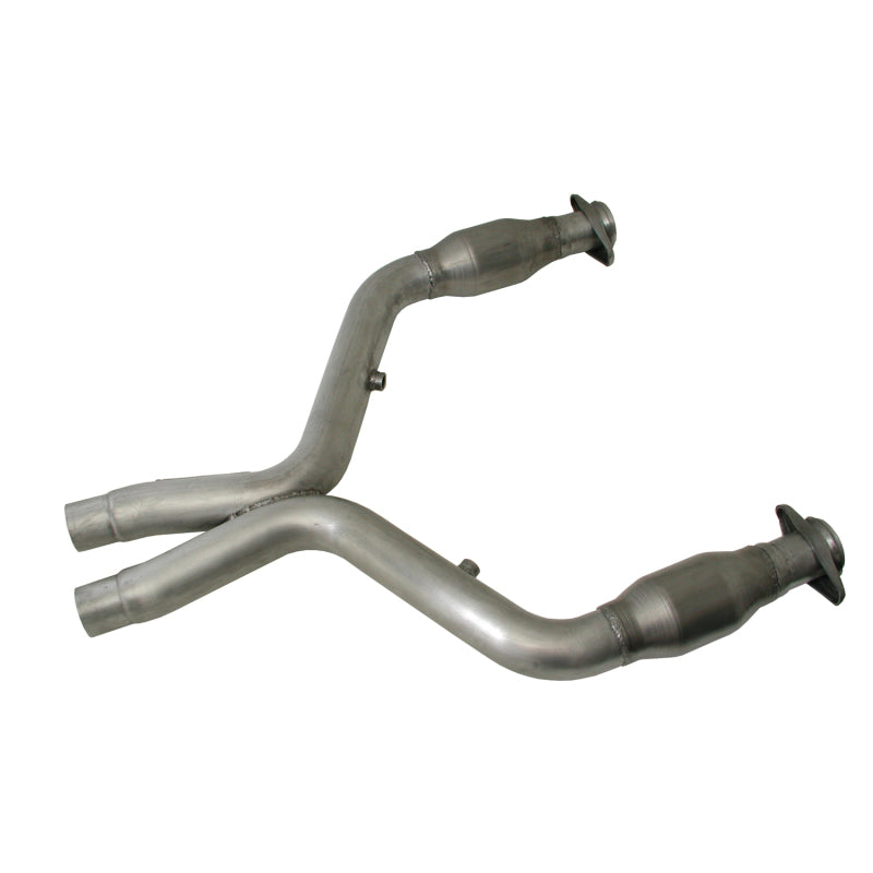 BBK 1658 FITS 11-14 Mustang 5.0 Short Mid X Pipe With Catalytic Converters 3.0 For Long Tube Headers