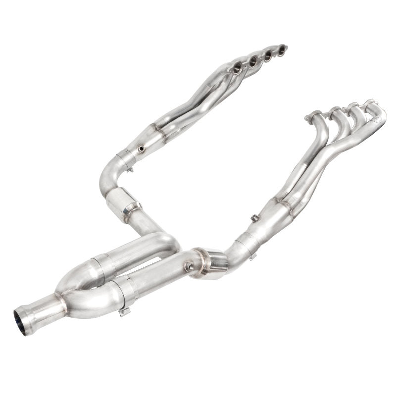 Stainless Works CT07HCATY - 2007-13 Chevy Silverado/GMC Sierra Headers 1-7/8in Primaries High-Flow Cats Y-Pipe