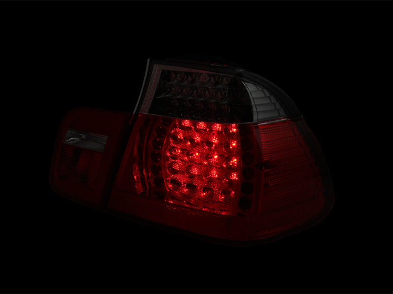 ANZO - [product_sku] - ANZO 2002-2005 BMW 3 Series E46 LED Taillights Red/Smoke - Fastmodz