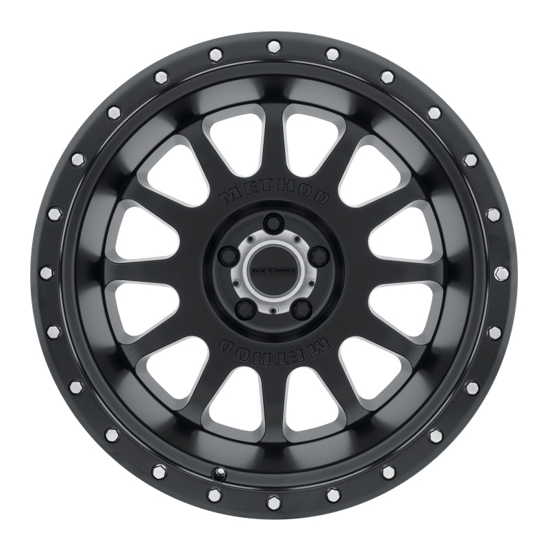 Method Wheels MR60529058512N -Method MR605 NV 20x9 -12mm Offset 5x150 110.5mm CB Matte Black Wheel