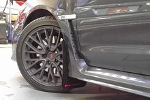 Load image into Gallery viewer, Rally Armor MF32-UR-WH/RD FITS: 15-21 Subaru WRX/STI (Sedan ONLY) White UR Mud Flap w/ Red Logo