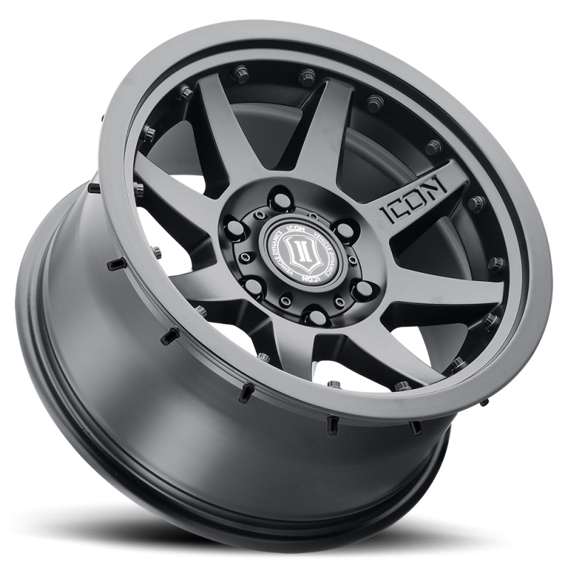 ICON 21817857345SB - Rebound Pro 17x8.5 5x5 -6mm Offset 4.5in BS 71.5mm Bore Satin Black Wheel