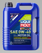 Load image into Gallery viewer, LIQUI MOLY 2050 FITS 5L Synthoil Energy A40 Motor Oil SAE 0W40
