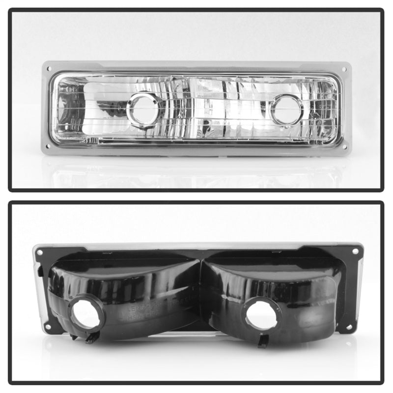 SPYDER 5069535 FITS 5069535 - Xtune Chevy Suburban 94-98 Headlights w/ Corner & Parking Lights 8pcs Chrome HD-JH-CCK88-AM-C-SET