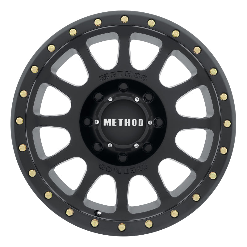 Method Wheels MR30529080518 -Method MR305 NV 20x9 +18mm Offset 8x6.5 130.81mm CB Matte Black Wheel