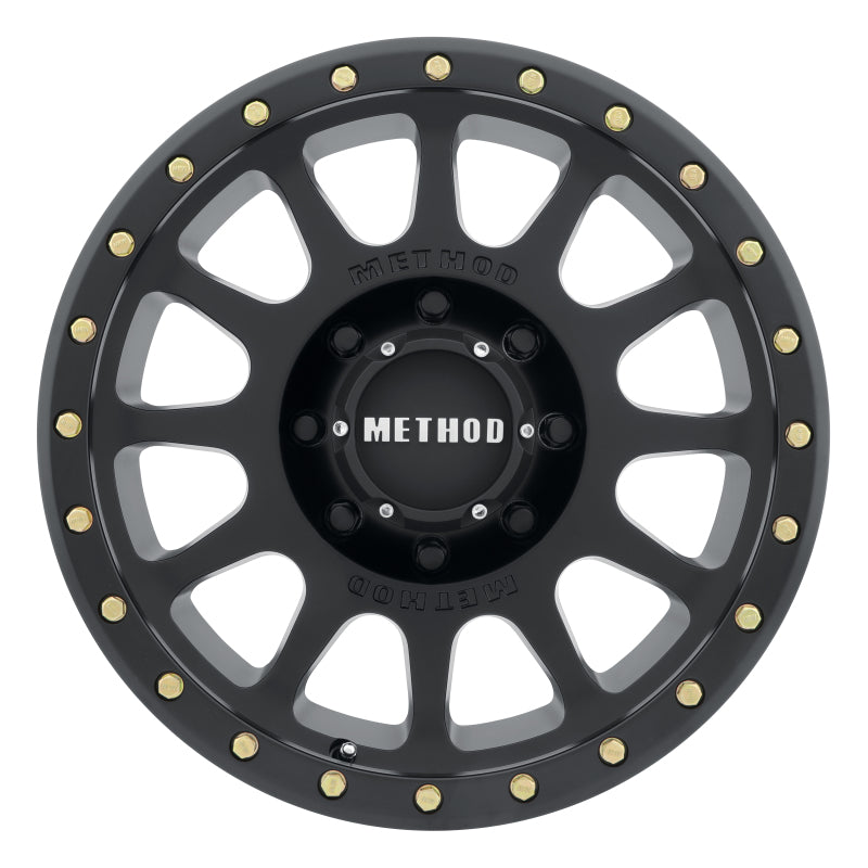 Method Wheels MR30578580500 - Method MR305 NV 17x8.5 0mm Offset 8x6.5 130.81mm CB Matte Black Wheel