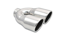 Load image into Gallery viewer, Vibrant 1326 FITS 2.5in ID Dual 3.5in OD Round SS Exhaust Tip (Single Wall Angle Cut)