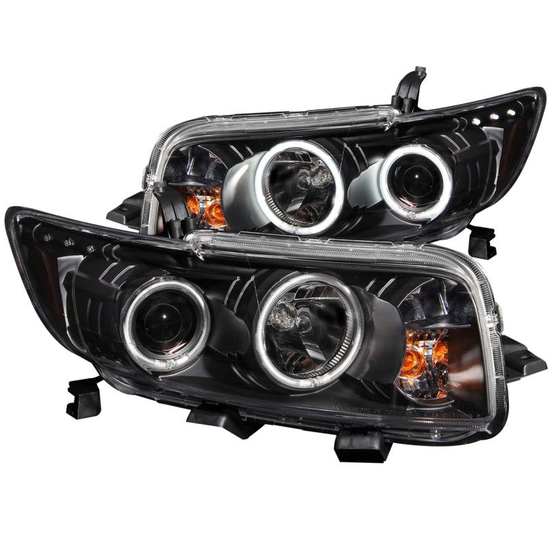 ANZO - [product_sku] - ANZO 2008-2010 Scion Xb Projector Headlights w/ Halo Black - Fastmodz