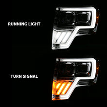 Load image into Gallery viewer, ANZO 111470 FITS: 2009-2013 Ford F-150 Projector Light Bar G4 Switchback H.L. Chrome Amber