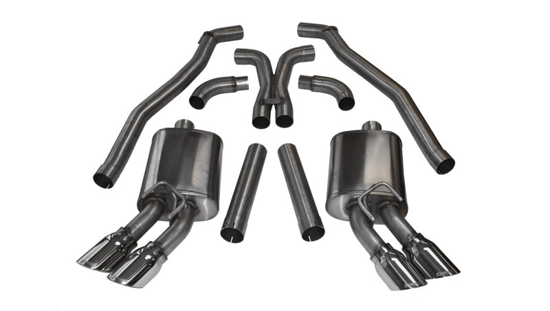 CORSA Performance 14971 FITS Corsa 12-13 Chevrolet Camaro Coupe ZL1 6.2L V8 Polished Sport Cat-Back + XO Exhaust