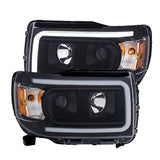 ANZO 111381 FITS: 2015+ GMC Canyon Projector Headlights w/ Plank Style Design Black w/ Amber