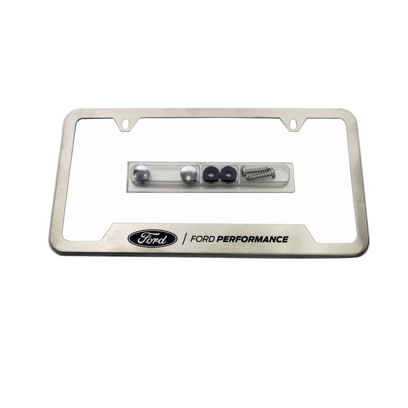 Ford Racing M-1828-SS304C - Stainless Steel Ford Performance License Plate Frame