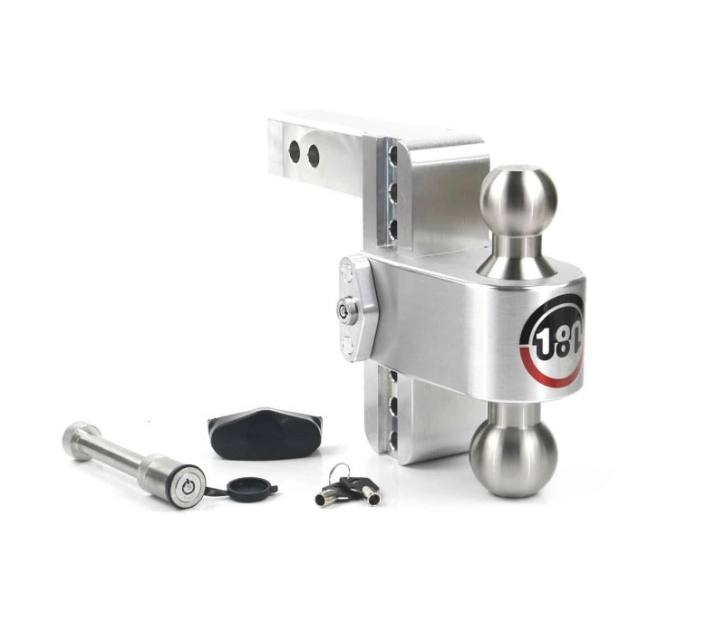 Weigh Safe LTB6-2-KA FITS 180 Hitch 6in Drop Hitch & 2in Shank (10K/12.5K GTWR) w/WS05 - Aluminum