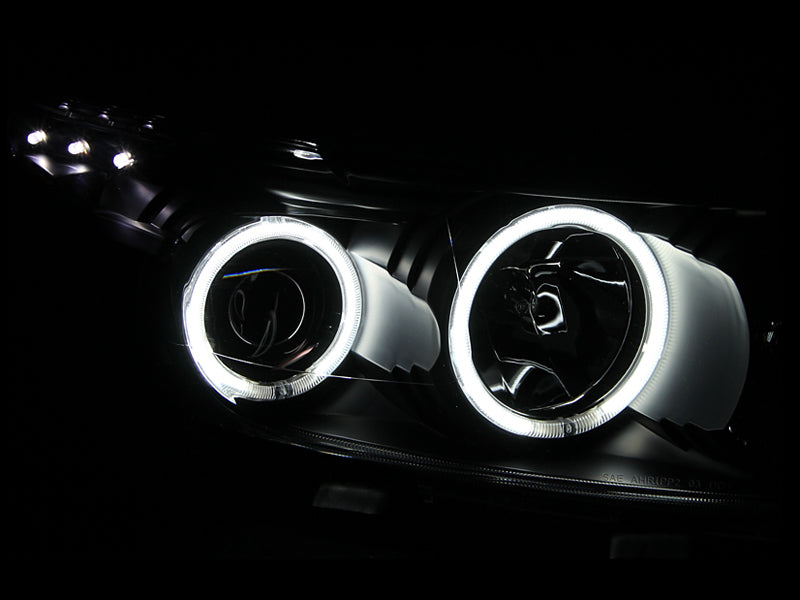 ANZO - [product_sku] - ANZO 2008-2010 Scion Xb Projector Headlights w/ Halo Black - Fastmodz