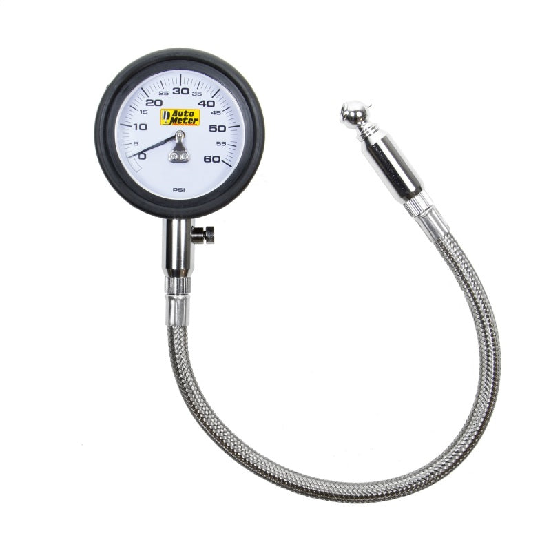 AutoMeter 2160 - Autometer NASCAR Performance 60PSI Lo-Pressure Tire Pressure Gauge