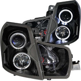 ANZO 121415 FITS: 2003-2007 Cadillac Cts Projector Headlights w/ Halo Black