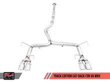 Load image into Gallery viewer, AWE Tuning 3020-42058 FITS Subaru WRX/STI VA/GV Sedan Track Edition Exhaust - Chrome Silver Tips (102mm)