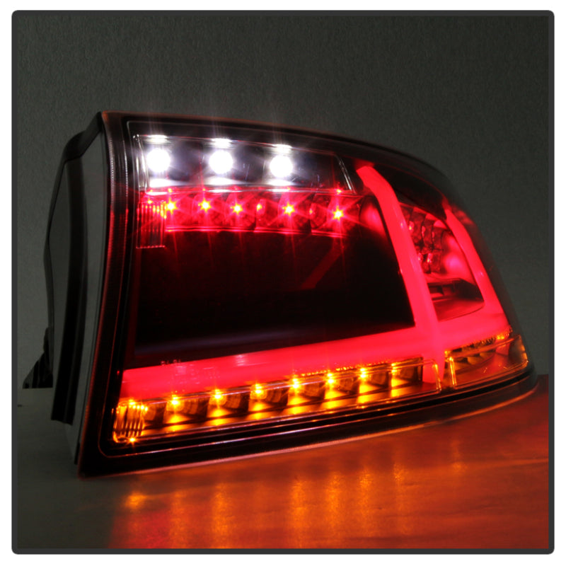 SPYDER 5081674 - Spyder Audi TT 07-12 LED Tail Lights Black ALT-YD-ATT07-LED-BK