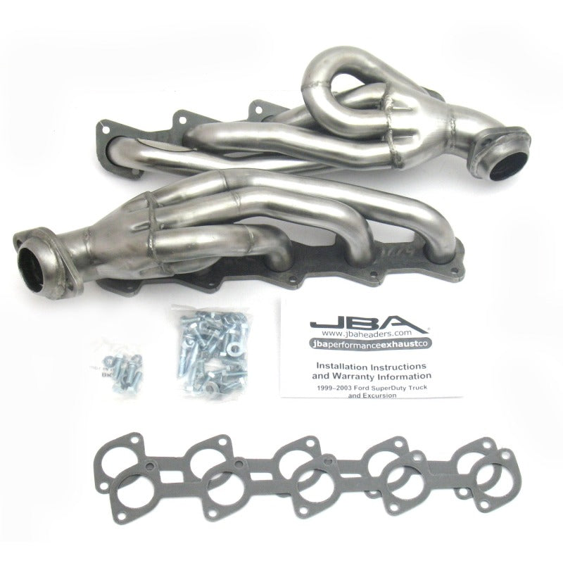 JBA 1669S - 99-04 Ford Truck 6.8L 2V V10 w/o EGR 1-1/2in Primary Raw 409SS Cat4Ward Header