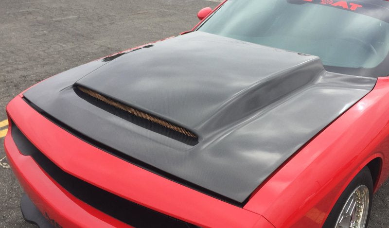 Anderson Composites AC-HD18DGCHDM-KB FITS 2018 Dodge Demon Cowl-Style Carbon Fiber Hood