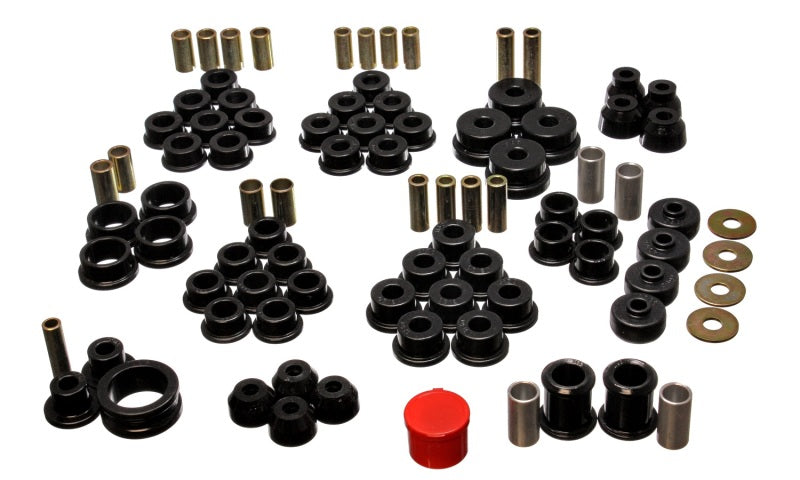 Energy Suspension 3.18122G - 84-95 Chevrolet Corvette Black Hyper-flex Master Bushing Set