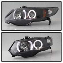 Load image into Gallery viewer, SPYDER 5010780 - Spyder Honda Civic 06-08 2Dr Projector Headlights LED Halo Black High H1 Low H1 PRO-YD-HC06-2D-HL-BK