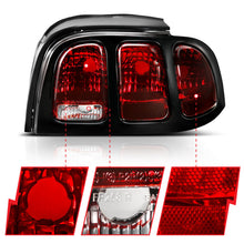 Load image into Gallery viewer, ANZO 321350 -  FITS: 1994-1998 Ford Mustang Taillight Dark Red Lens (OE Style)