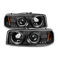 Load image into Gallery viewer, SPYDER 5009357 FITS 5009357 - Spyder GMC Sierra 1500/2500/3500 99-06 Projector Headlights LED Halo LED Black PRO-YD-CDE00-HL-BK