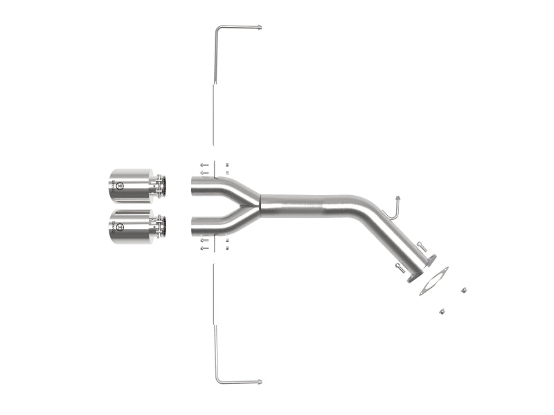 aFe Takeda 3in-2.5in 304 SS Axle-Back Exhaust w/Polished Tip 19-20 Hyundai Veloster I4-1.6L(t)