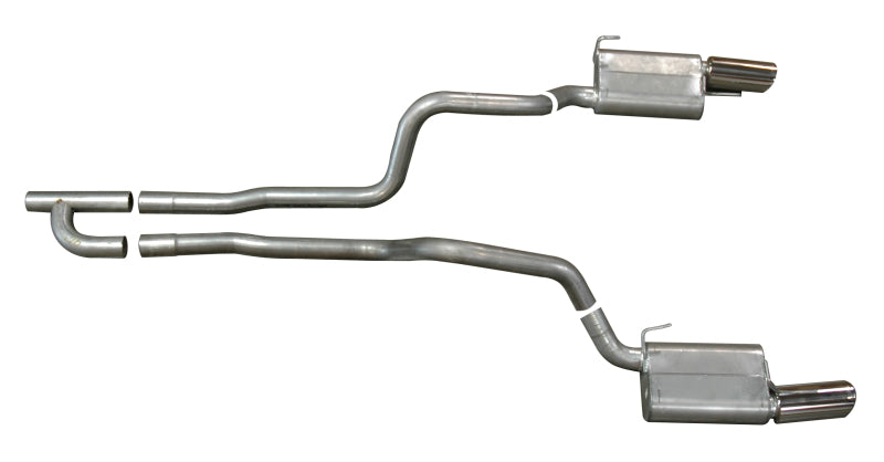 Gibson 05-10 Ford Mustang Base 4.0L 2.5in Cat-Back Dual Exhaust - Aluminized - free shipping - Fastmodz