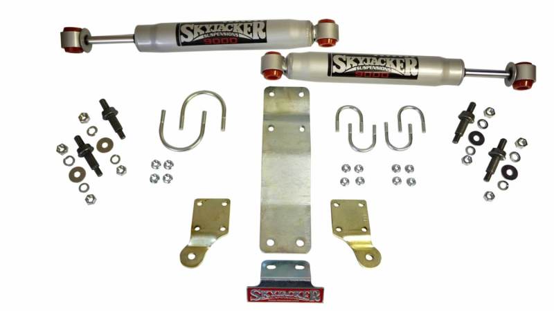 Skyjacker 9206 FITS 2007-2017 Jeep Wrangler (JK/JKU) (Use w/ JK717TR) Dual Steering Damper Kit w/ 9000 Series