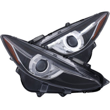 Load image into Gallery viewer, ANZO 121522 FITS: Projector Headlights With Halo Black w/Amber 14-17 Mazda 3