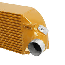 Load image into Gallery viewer, Mishimoto MMINT-FOST-13KBGD FITS 2013+ Ford Focus ST Gold Intercooler w/ Black Pipes
