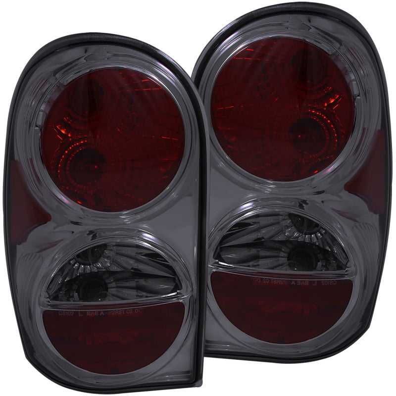 ANZO 221195 FITS 2002-2007 Jeep Liberty Taillights Smoke