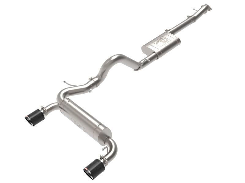 aFe 49-33138-C FITS 2021+ Ford Bronco L4-2.3L (t) / V6-2.7L (tt) Vulcan 3in. to 2.5in. SS Cat-Back - Carbon