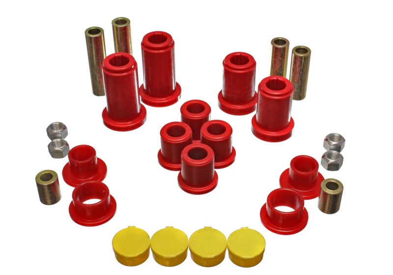 Energy Suspension 3.3190R FITS 99-07 General Motors (Various) Red Front End Control Arm Bushing Set