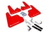 Rally Armor MF22-UR-RD/WH FITS: 12-16 Subaru Impreza 5dr Hatch/4dr Sedan UR Red Mud Flap w/ White Logo