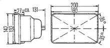 Load image into Gallery viewer, Hella 3427861 - E-Code 5in x 7in H4 Conversion Headlamp Kit