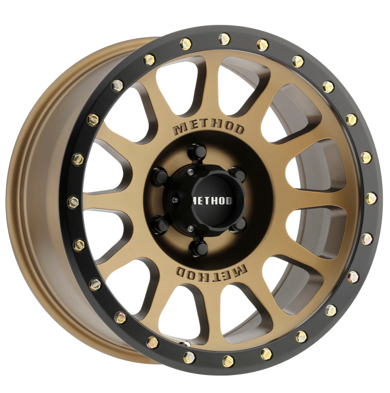 Method Wheels MR30568060900 - Method MR305 NV 16x8 0mm Offset 6x5.5 108mm CB Method Bronze/Black Street Loc Wheel