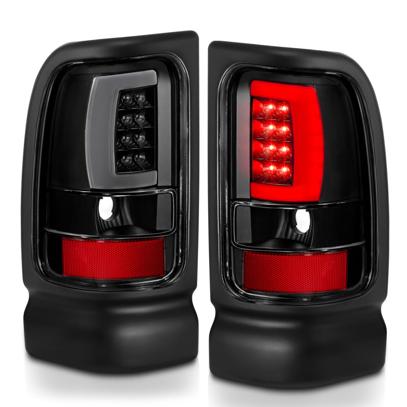 ANZO 311339 -  FITS: 1994-2001 Dodge Ram 1500 LED Taillights Plank Style Black w/Clear Lens