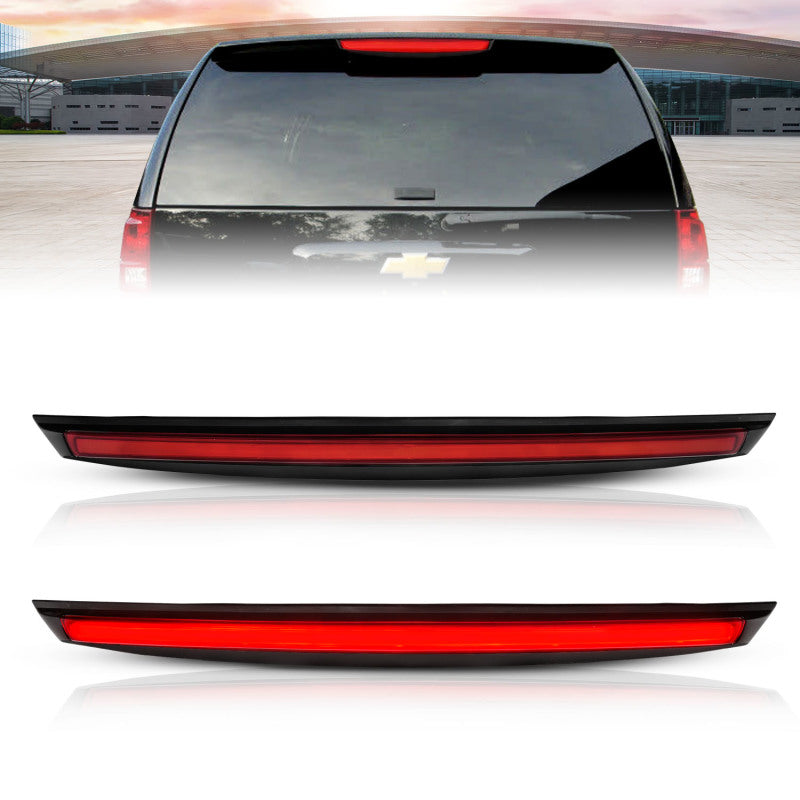 ANZO 531110 -  FITS: 2007-2014 Chevrolet Suburban 1500 LED 3rd Brake Light Black Housing Red Lens w/ Spoiler 1pc