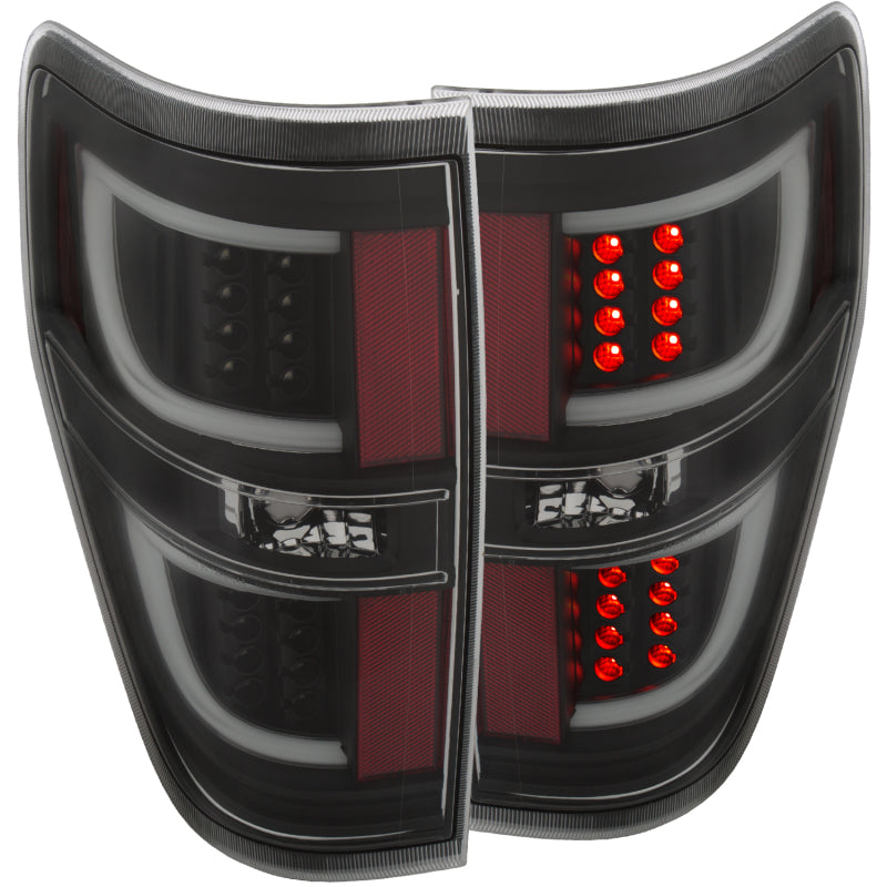 ANZO - [product_sku] - ANZO 2009-2013 Ford F-150 LED Taillights Black - Fastmodz