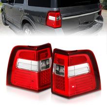 Load image into Gallery viewer, ANZO 311410 FITS 07-17 For Expedition LED Taillights w/ Light Bar Chrome Housing Red/Clear Lens