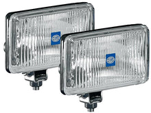 Load image into Gallery viewer, Hella 5860601 FITS 450 H3 12V SAE/ECE Fog Lamp Kit ClearRectangle (Includes 2 Lamps)