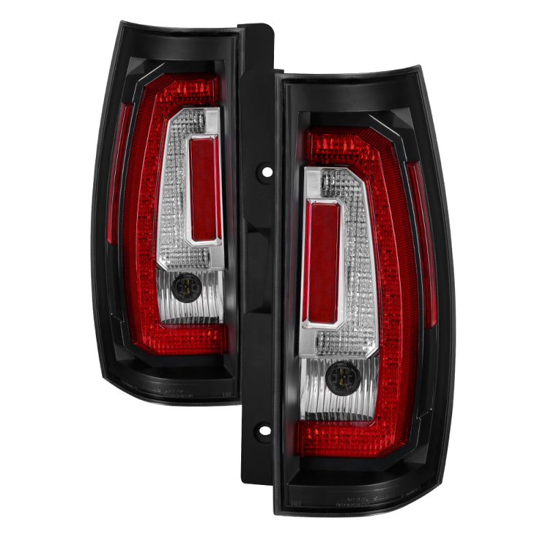 SPYDER 5083418 - Spyder Chevy Suburban/Tahoe 07-14 V2Light Bar LED Tail LightsBlack ALT-YD-CSUB07V2-LED-BK