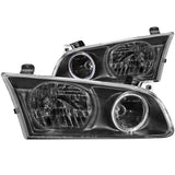 ANZO 121123 FITS: 2000-2001 Toyota Camry Crystal Headlights w/ Halo Black