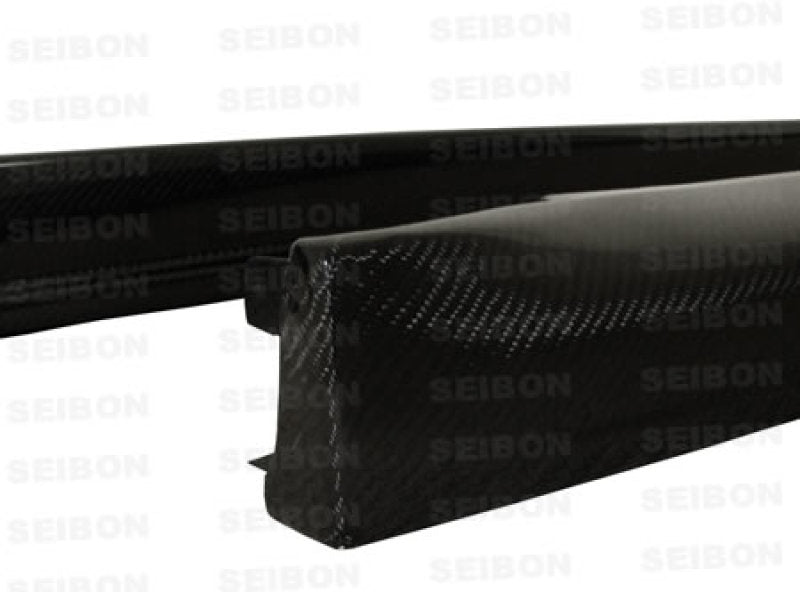 Seibon SS0809MITEVOX-OE FITS 08-09 Mitsubishi Evo X OEM-style Carbon Fiber Side Skirts